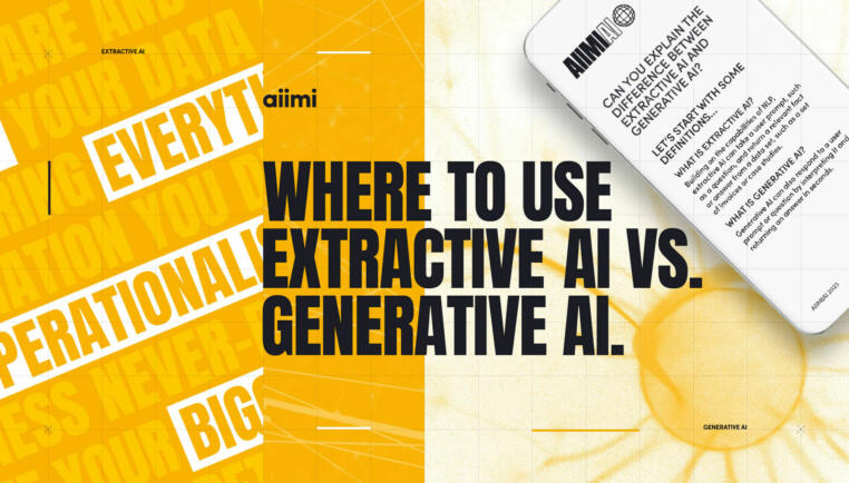 Where to use Extractive AI vs Generative AI for enterprise